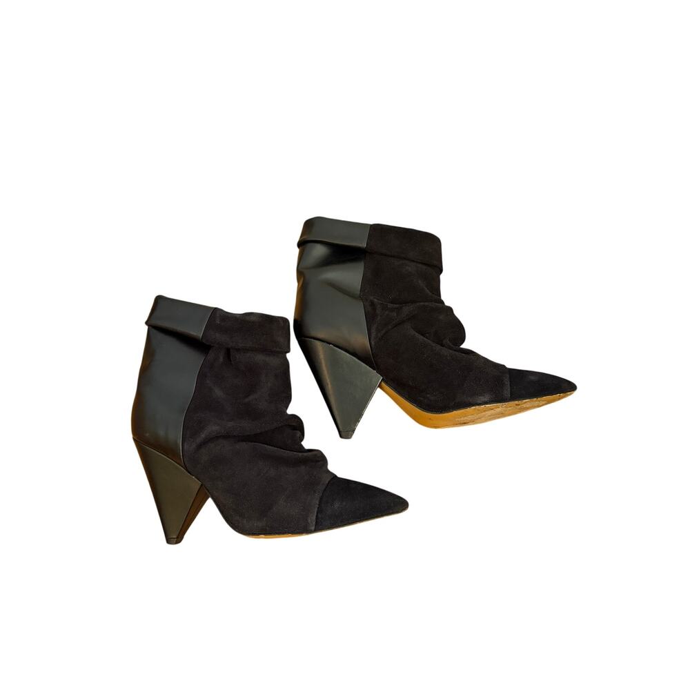 Isabel Marant Andrew Slouchy Boot EU38 US7.5–8 Suede 4" Heel Made in Italy - Picture 10 of 14